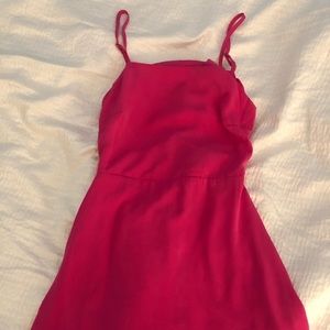 Missguided pink open back tie dress